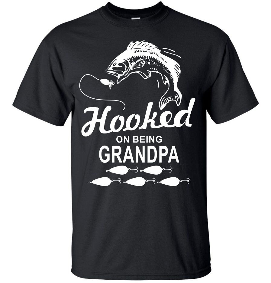 On Sale Hooked On Being Grandpa... T-Shirt