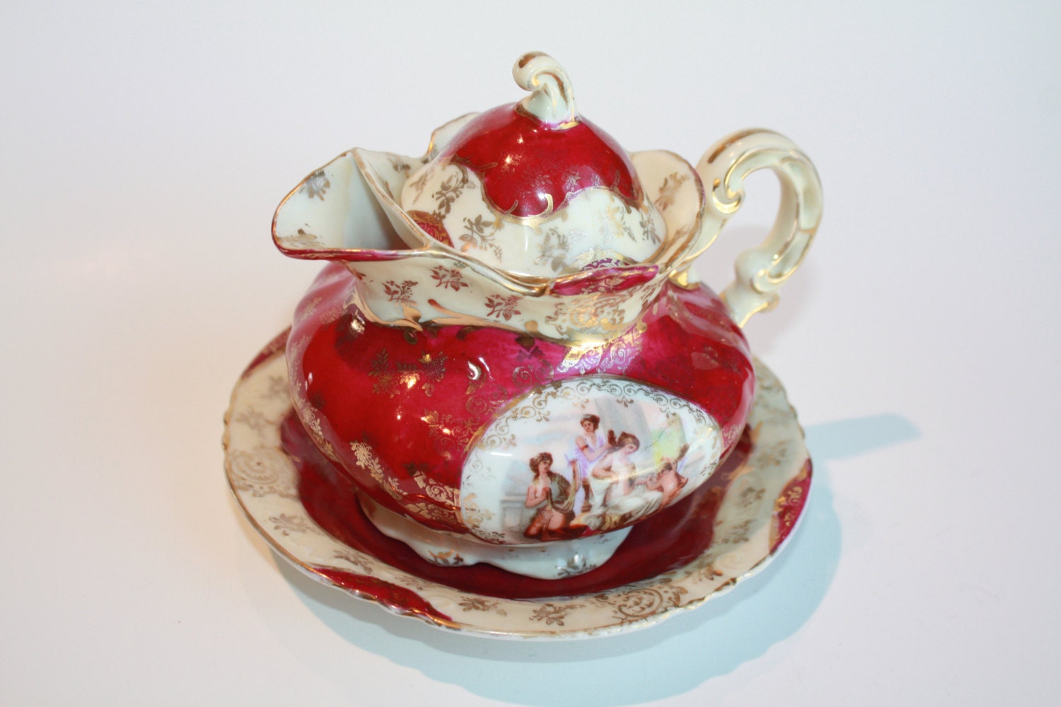 Victoria Carlsbad Austria Teapot Vintage China Vintage