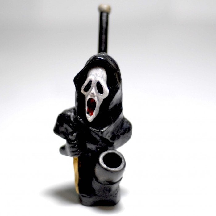 Scream Movie Character on Ghost Face Handmade Tobacco Pipe