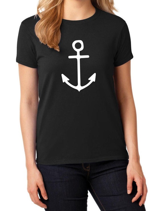 Anchor T-shirt White/Gray/Black Women's T-Shirt by TheSourPeach