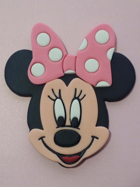 Pink or Red bow Minnie mouse cake topper