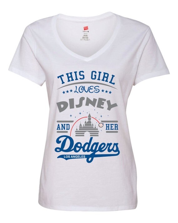 Girl loves Disney and her Los Angeles Dodgers by TrueImageArt