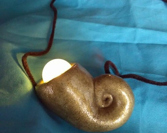 LIGHT UP Ursula's Shell/Ariel's Voice Necklace/Ursula necklace/Disney jewelry
