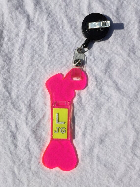 FEMUR Shaped Plexiglass Xray Marker Holder