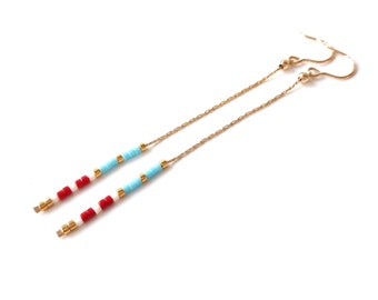 chain earrings dangle earrings long chain earrings chain earring gold simple earrings minimalist jewelry