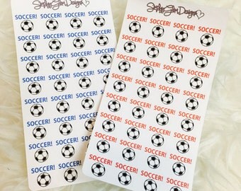 Soccer Planner Stickers | Erin Condren & Plum Paper Planner