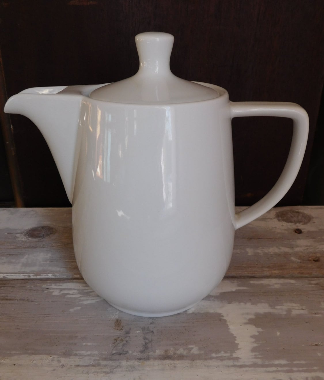 Vintage White Porcelain Melitta Coffee Pot Germany