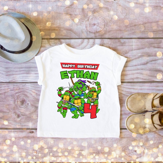 Teenage Mutant Ninja Turtles Birthday shirt for by MyLollipopLove