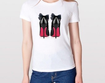 High heels tee Heels T-shirt Heels fashion tee Womens