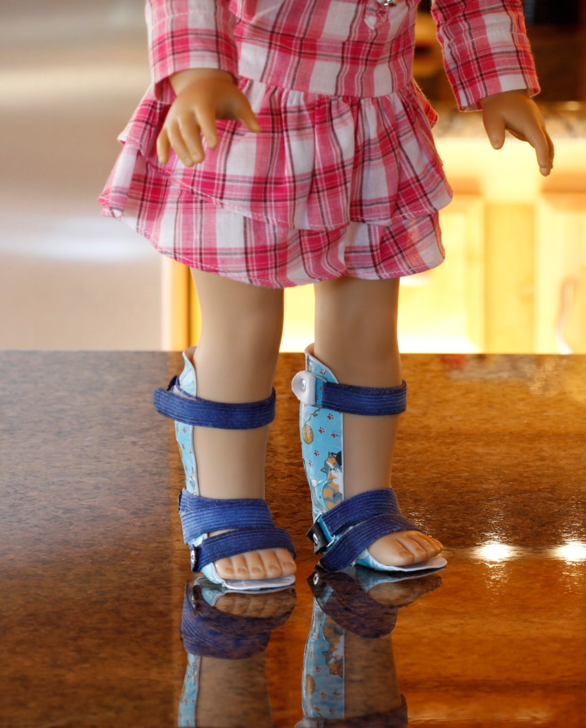 Pair 2 Leg Braces AFOs that fit American Girl by ShishkaBobDesign