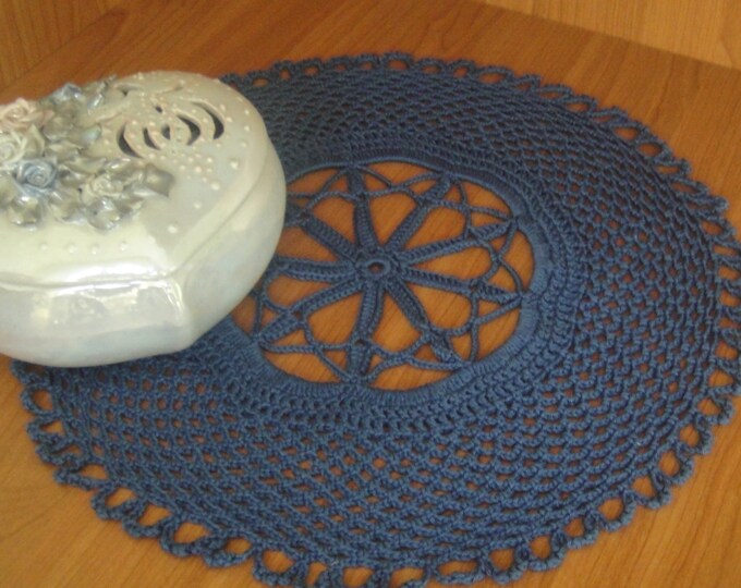 Blue napkin Central napkin table decoration gift 2016 napkin crochet doily decorations for vases vintage openwork napkin .