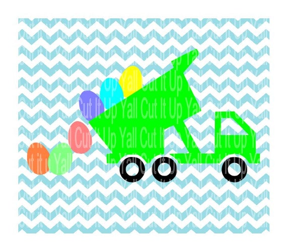Easter Egg Truck Svg Dxf Png Cutting Files For by CutItUpYall