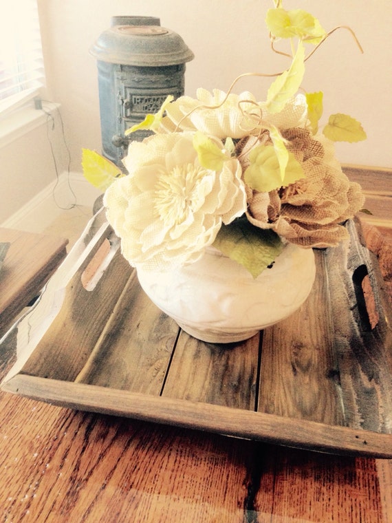 Rustic Decorative Tray by TheIndustrialAttic on Etsy