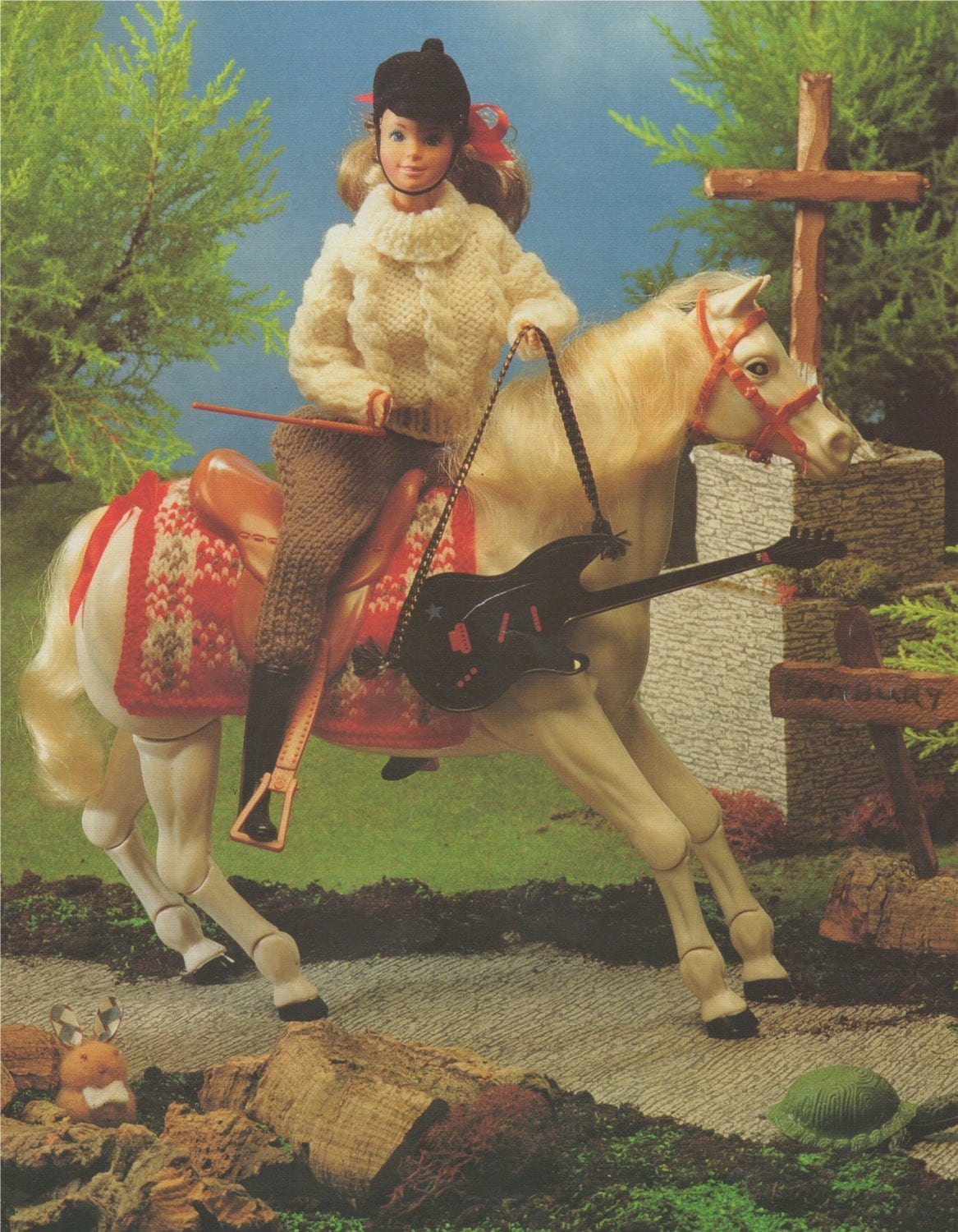 Barbie Horse Riding Dolls Clothes PDF Knitting Pattern 11 12 inch Dolly . Fashion Doll