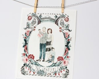 Custom Family Portrait Illustration