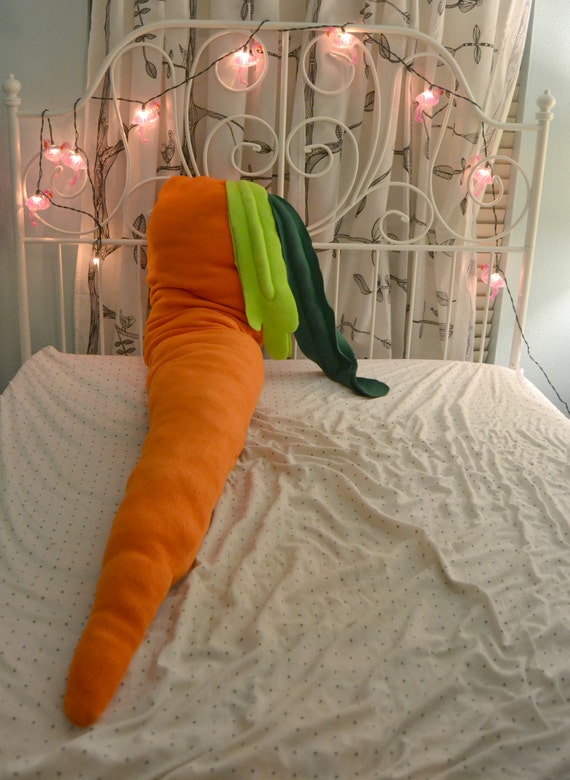 carrot plush pillow