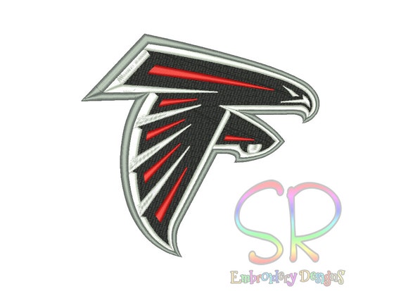 3 Size Atlanta Falcons Embroidery Designs By Srembroiderydesigns