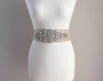 Cordelia Silk Bridal Sash - Wedding Dress Belt - Bridal Gown Belt - Wedding Accessories