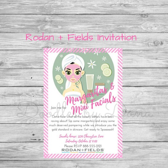 Rodan Fields Invitation Margaritas and Mimosas Spa Party