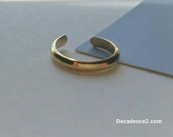 14K Gold Fill Toe Ring- Wide Half Round -2.5mm
