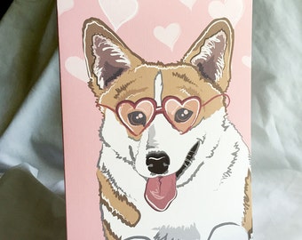 Hearty Corgi Greeting Card