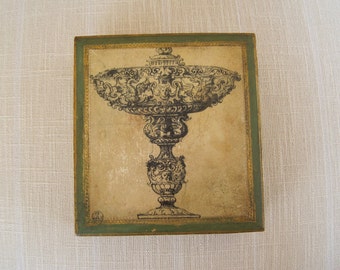 Florentine Florentia Italian Wooden Hinged Box Elegant Old World Italy