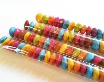 25 Skinny Candy Bags . 1" x 8" Cellophane Bags, Clear Treat Bags, Candy Buffet Bags, Wedding Favor Bags, Candy Tubes, Party Favor Bags