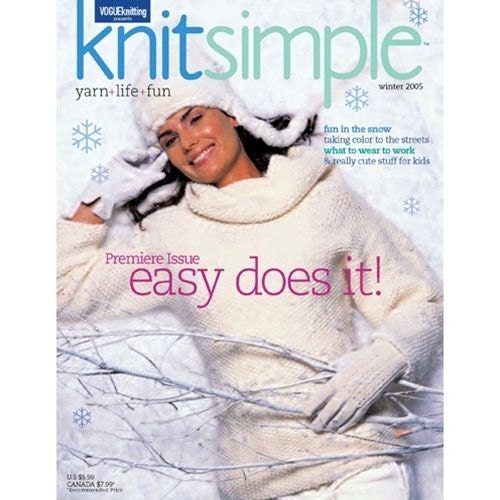 Knit Simple knitting magazine Winter 2005 Premier Issue