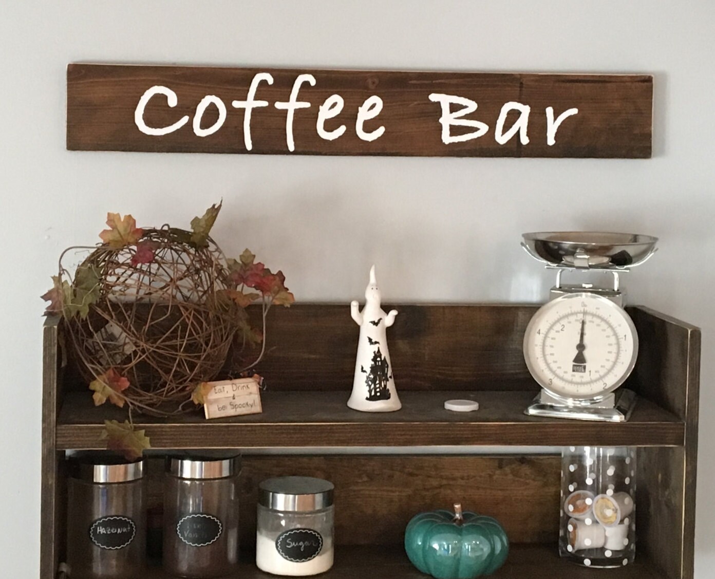 coffee bar sign for kitchen