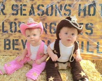 Halloween Costume - Halloween - Baby Halloween Costume - Prop - Cowboy Baby Outfit - Baby Cowgirl Outfit - Baby Cowboy Outfit - Baby Girl
