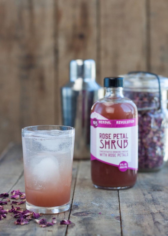 Rose Petal Shrub no. 5 Drinking Vinegar Cocktail Mixer