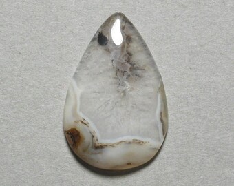 MONTANA AGATE freeform drop cabochon 21X32mm pear designer cabochon