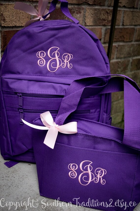 Backpack and Lunchbox set Monogram Backpack Monogram Lunch