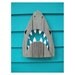 Shark Decor, made of recycled fence wood. JAWS, Great White, outdoor art