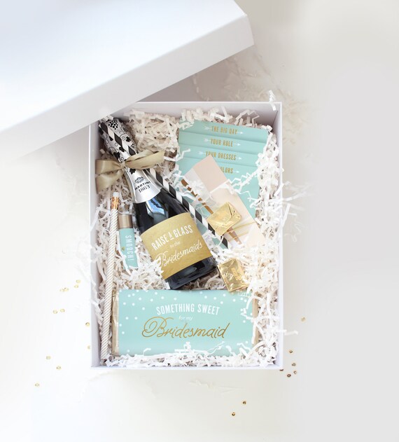 Be My Bridesmaid Box // Printable Collection in Jeweler Blue for Bridesmaids, Maid of Honor / Maid of Honour, Flower Girl