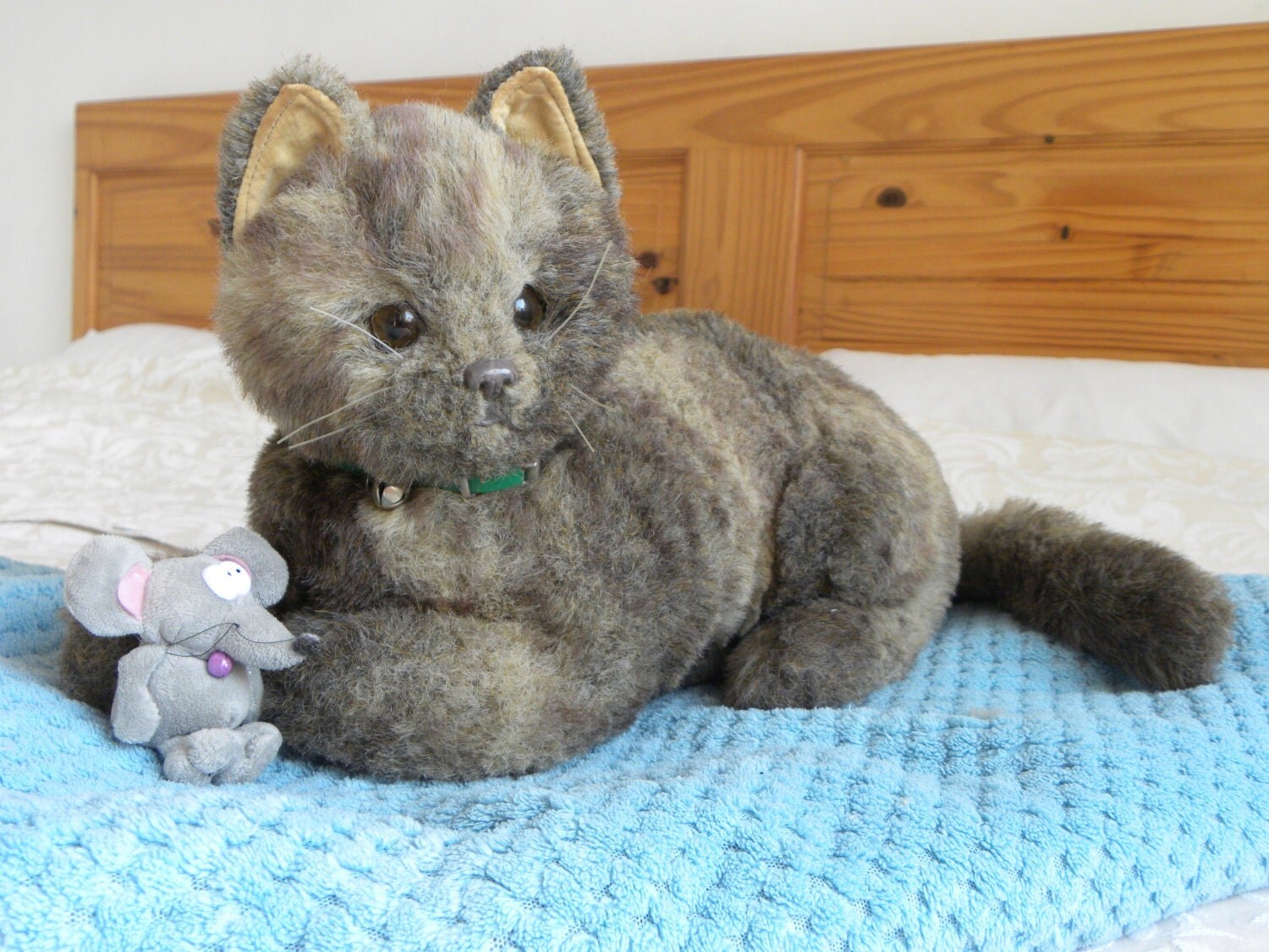 Vintage Toy Cat Real Soft Toys Lifesize Brown Tabby 16