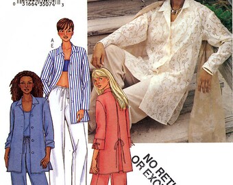 Butterick 3531 Sewing Pattern for Misses' Shirt, Top and Pants - Uncut - Size 14-16-18 - Bust 36-38-40