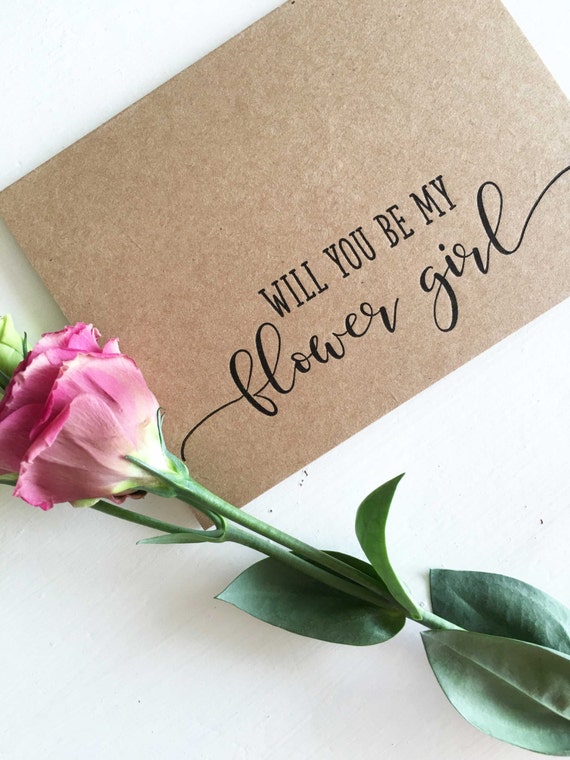 Flower Girl Invite Flower Girl Proposal Will You Be My