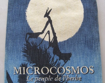 Vintage French Tapestry Hand Painted Microcosmos Le Peuple de l'Herbe Award Winning French Film 10 Available Separately