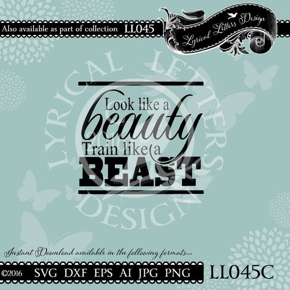 Download Look Like a Beauty Train Like a Beast LL045 C by ...