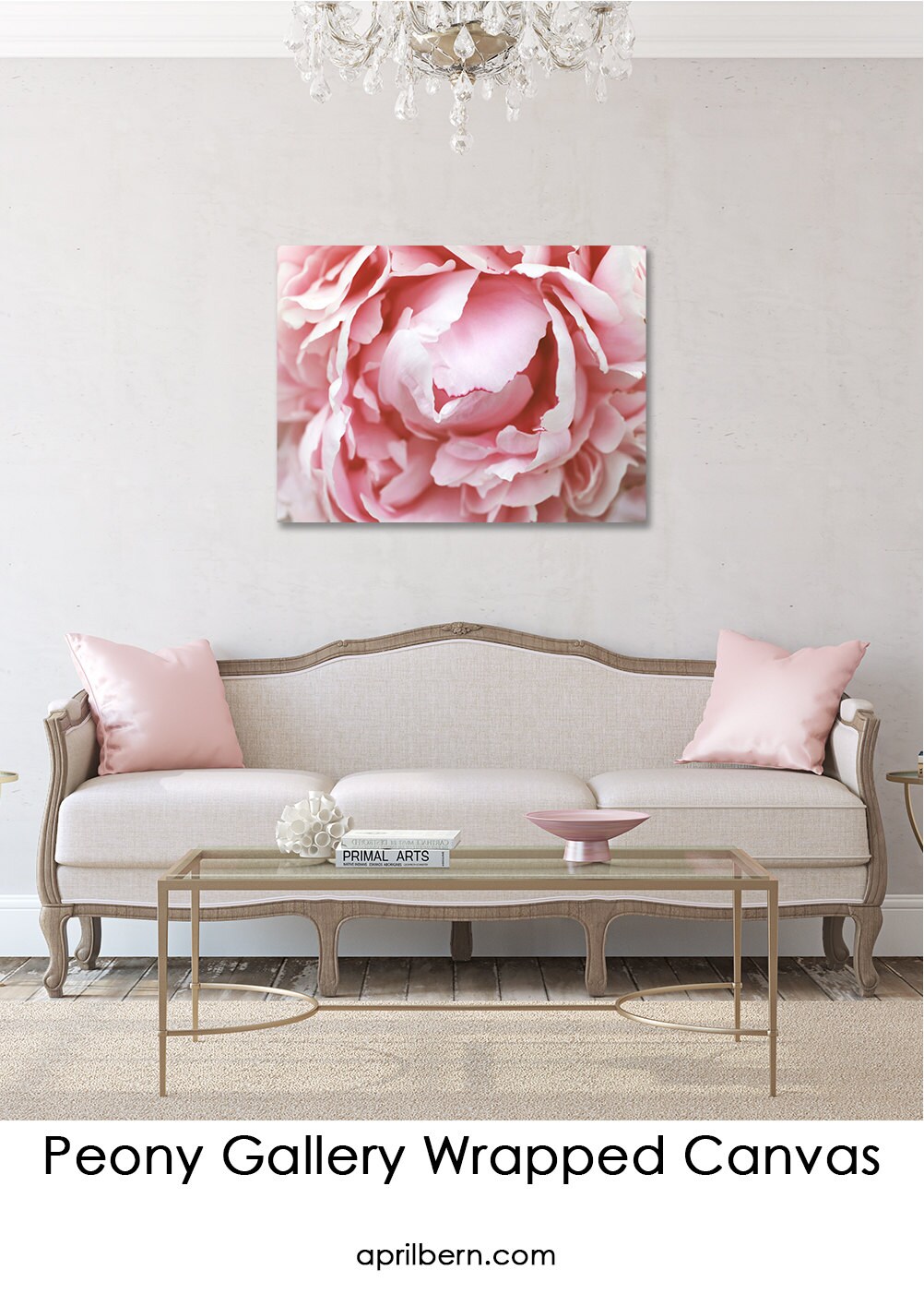 Peony Gallery Wrapped Canvas Floral Canvas Nature