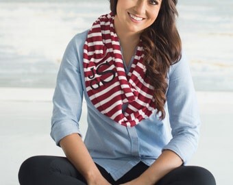 Personalized womens scarf, SALE, monogram scarf, infinity scarf, Monogrammed gift, womens gift, personalized gift