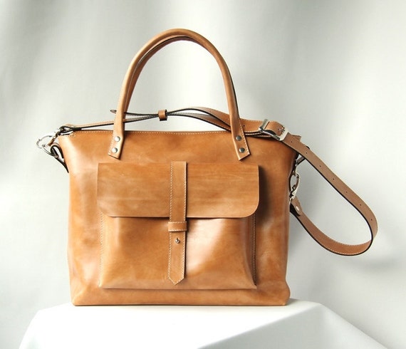 brown leather bag stylish leather bag handmade by AfinaHandmade