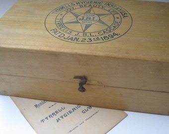 Antique Tyrrells Hygienic Cascade Instrument Box with Pamphlet 1908