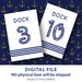 Table numbers printable Nautical wedding Nautical table