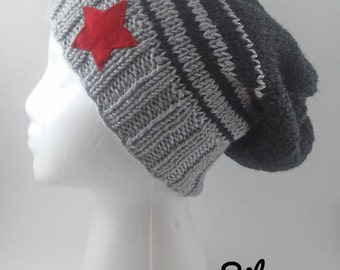 Winter Soldier Knit Slouchy Beanie - MADE TO ORDER