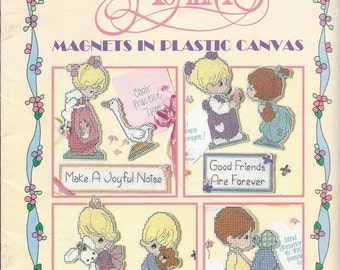 Precious Moments Magnets In Plastic Canvas Pattern Book, Leisure Arts #1707