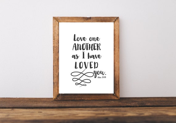 love one another bible verse john 13 34