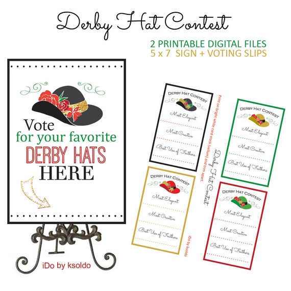 Items similar to Kentucky Derby Game - Kentucky Derby Party Decorations ...