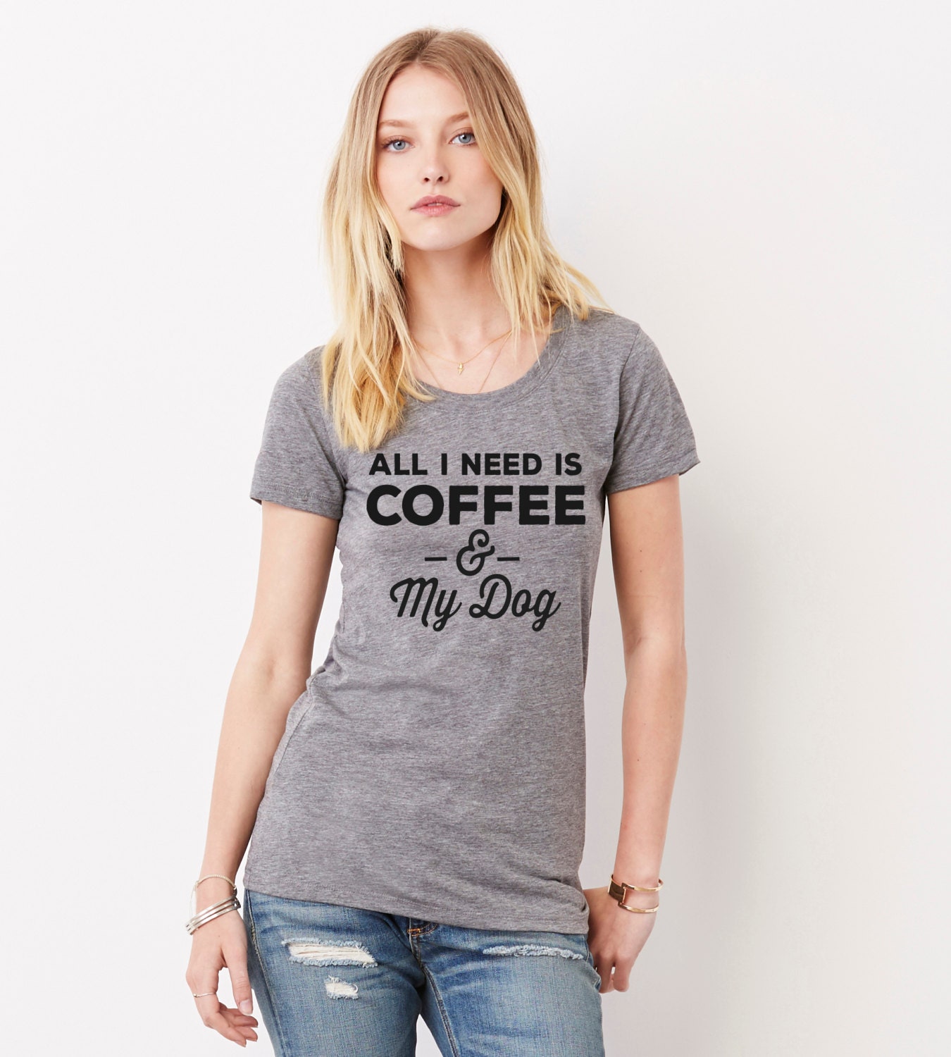 Download All I Need Is Coffee and My Dog Cat My Pets T Shirt. Graphic